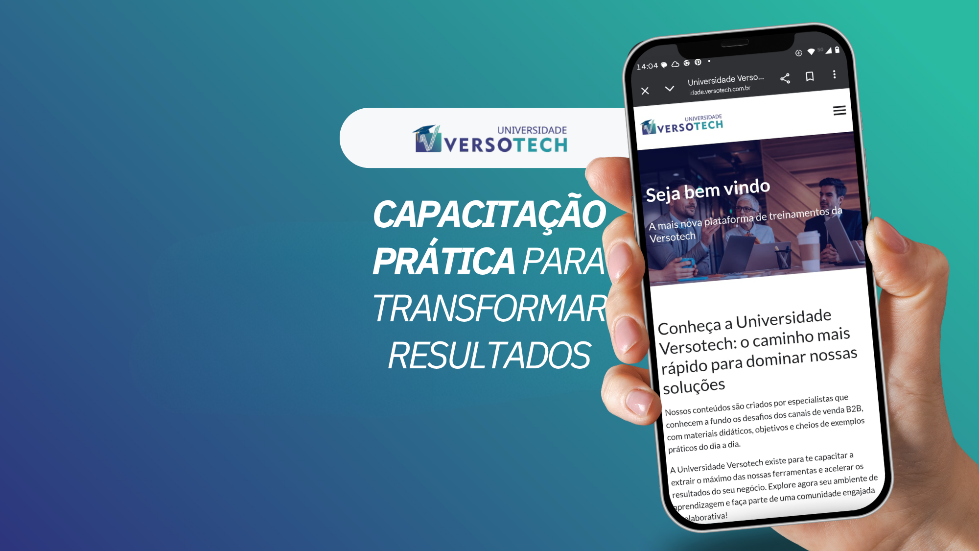 🎓 Universidade Versotech: capacitação prática para transformar resultados