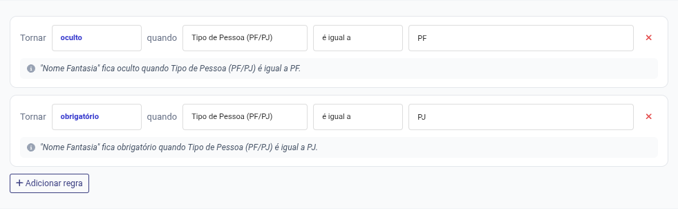 IMAGEM 03 — Regras condicionais
